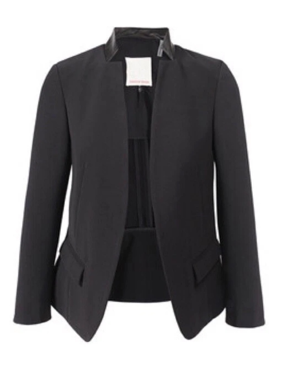 Rebecca Taylor Black Open-Front Blazer
